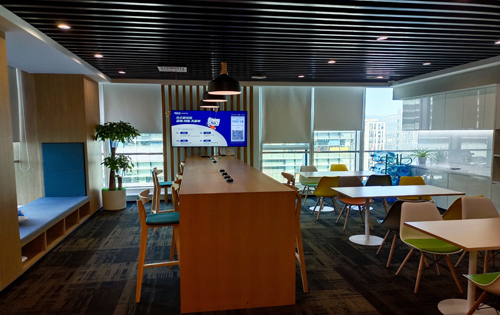 欧美汇大厦休闲区 